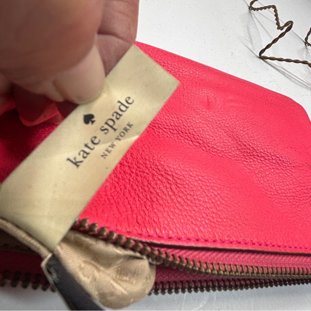 Kate Spade New York Pink Wallet Wristlet Pink Spring Summer Minimalist - Picture 6 of 14